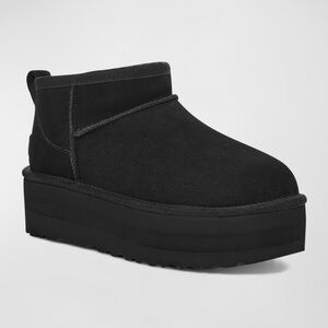 Ugg Classic Ultra Mini Platform Boot Black 10